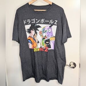 Dragon Ball Z Graphic T-Shirt Men’s XL Gray Anime Tee